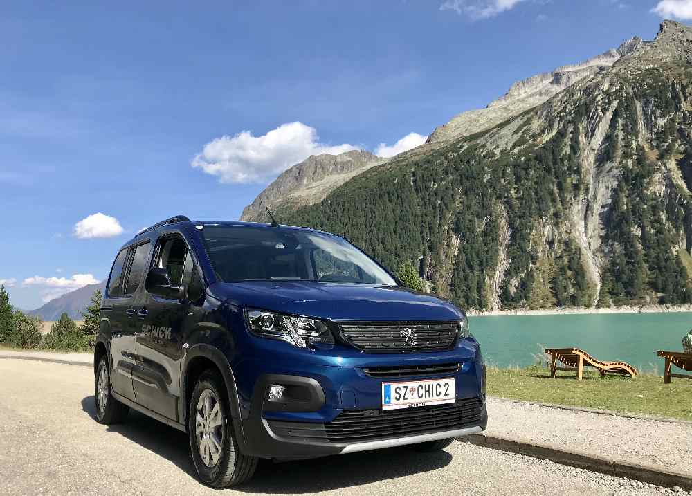 Schlegeis Alpenstraße - oben angenkommen am See