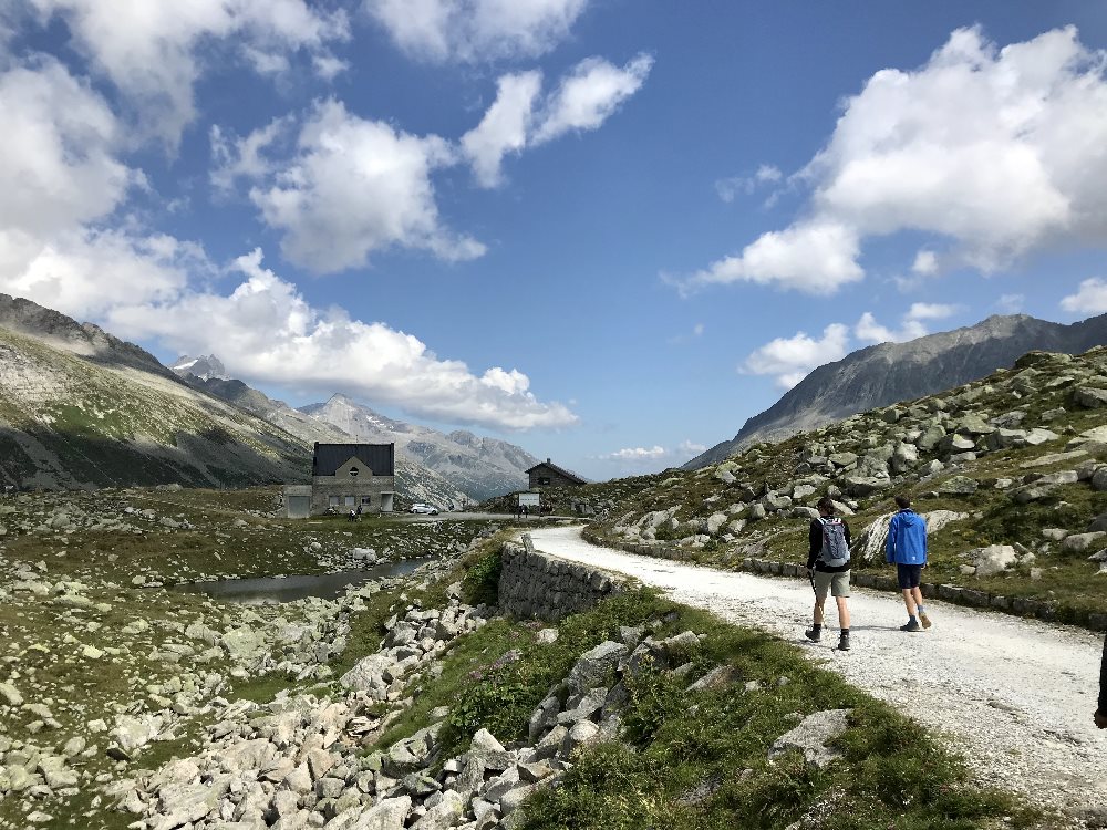 Unser Wanderziel am Schlegeisspeicher: Das Pfitscher Joch