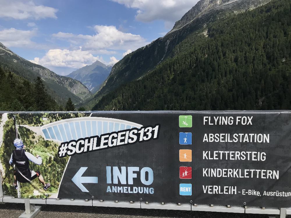 Schlegeis 131 - Flying Fox, Abseilstation, Klettersteig, Giant Swing!