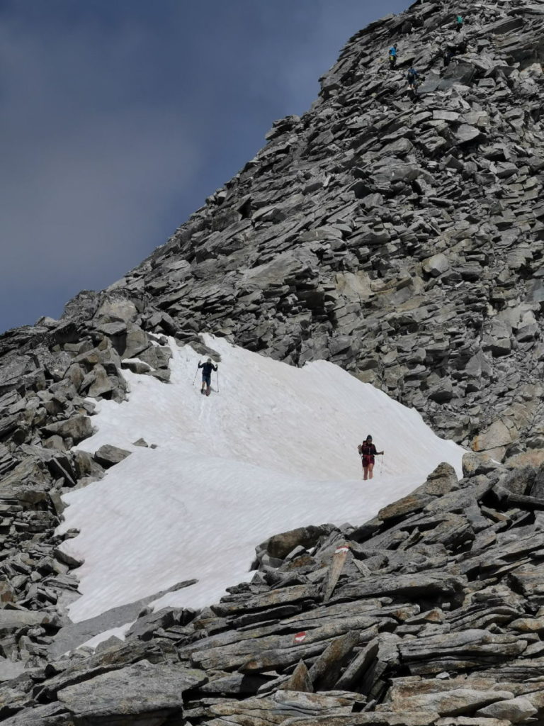 Hoher Riffler - die Querung von Schneefeldern gehört dazu!