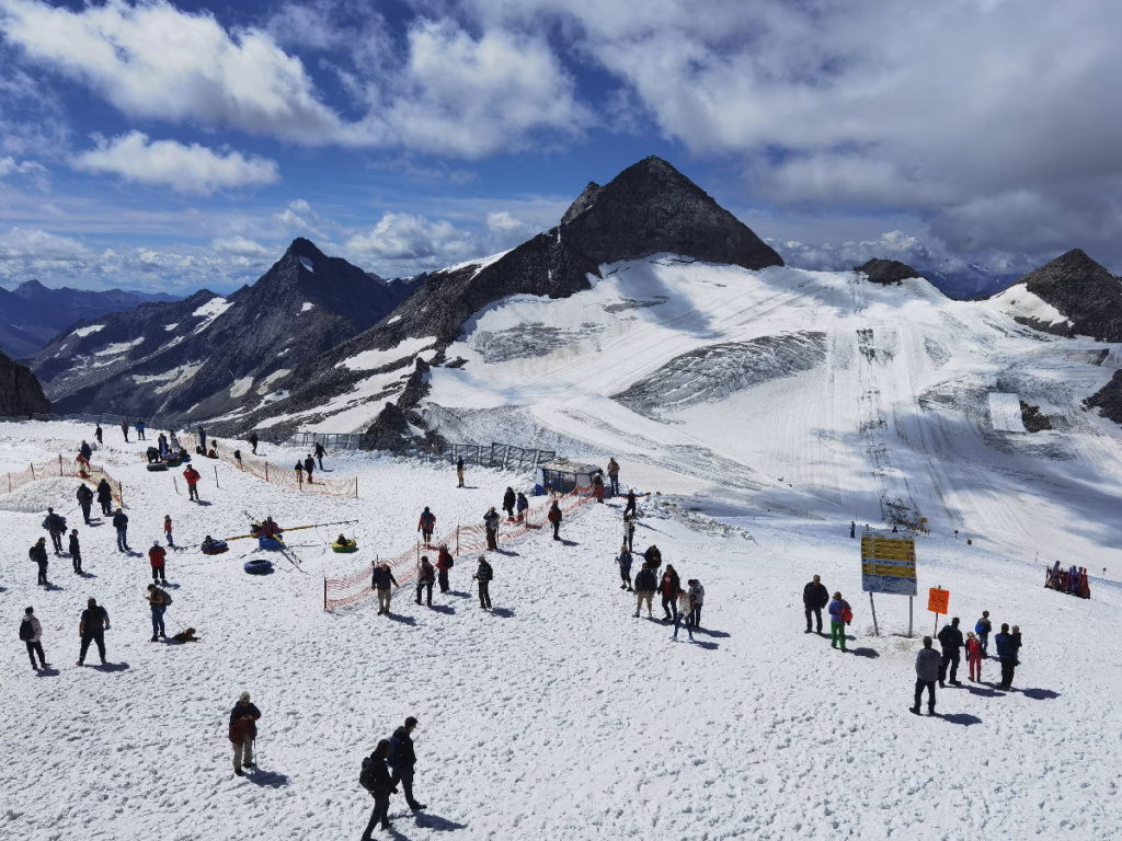 Das Gletschererlebnis im Zillertal - der Ausblick oben am höchsten Punkt