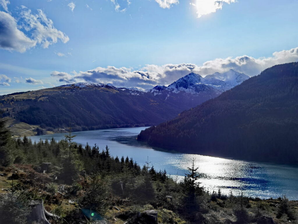 Speicher Durlassboden - wie ein sehr langgezogener Fjord in den Bergen