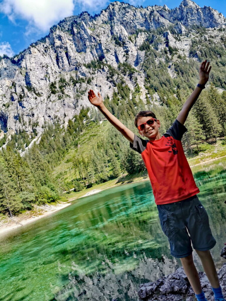 Einer der schönsten Alpen Seen und zum schönsten Platz in Österreich gewählt - der Grüne See in Tragöss
