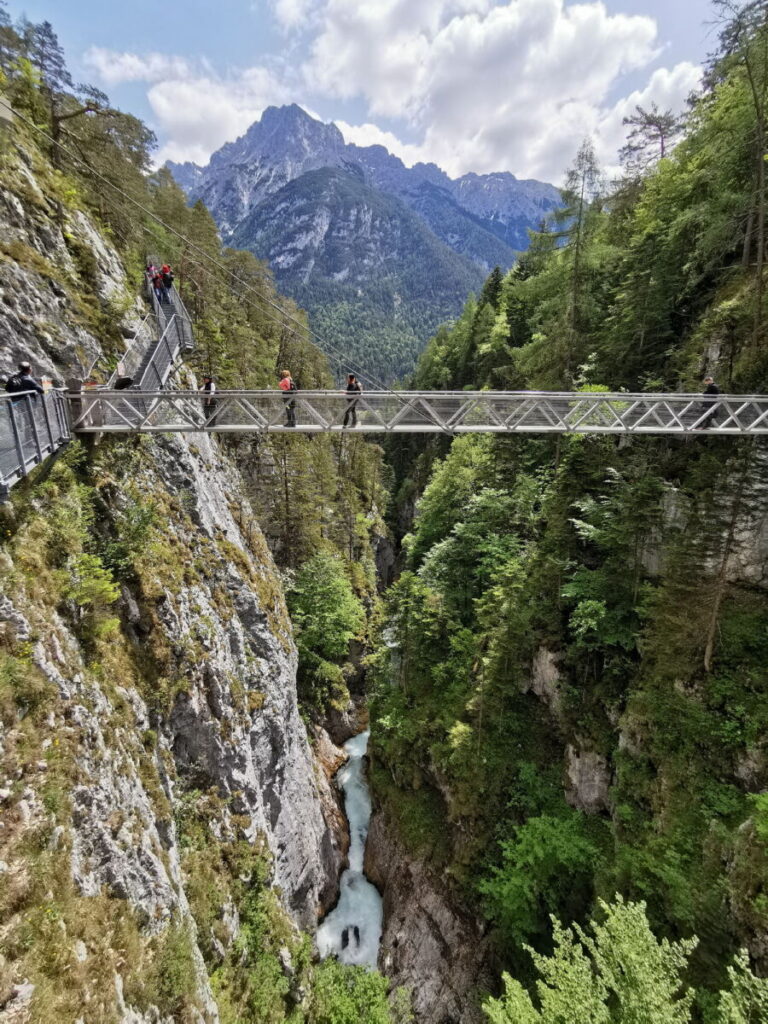 coole Reiseziele in Bayern und Tirol: Die Leutaschklamm