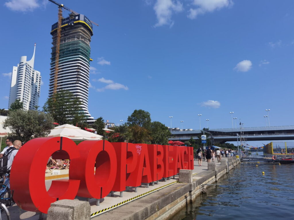 Coole Reiseziele in Europa: Der Copabeach an der Donauinsel in Wien